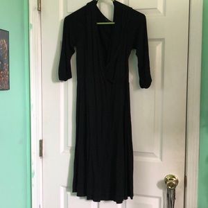 Black 3/4 Sleeve Dress